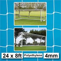 Harrod 4mm Polyethylene Portagoal & Weighted Portagoal  Nets (PAIR) (24 x 8ft)