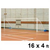 Harrod Fold-away Steel Goal Posts (PAIR) (16 x 4ft)
