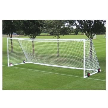 Harrod Heavyweight Freestanding Steel Goal Posts (24 x 8ft) Wheels & Nets Extra