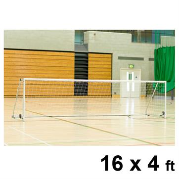 Harrod Folding Wheelaway Steel Goal Posts (PAIR) (16 x 4ft)