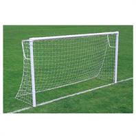 Harrod Socketed Super Heavyweight 76mm Steel Round Goal Posts (PAIR) (12 x 6) - With Locking Posts