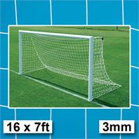 Harrod 3mm Heavy Duty Socketed Goal Nets (PAIR) (16 x 7ft) (4.88m x 2.13m)