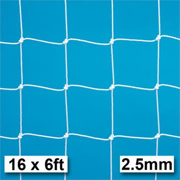 Harrod 2.5mm Socketed & Freestanding Steel Goal Nets (PAIR) (16 x 6ft)