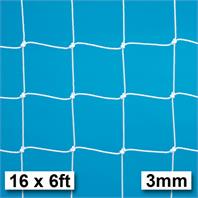 Harrod 3mm Socketed, Aluminium Freestanding & Fence Folding Heavy Duty Goal Nets (Pair) (16 x 6ft)