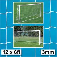 Harrod 3mm Heavy Duty Goal Nets (PAIR) (12 x 6ft) (3.66m x 1.83m)
