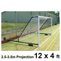 Harrod 3G Aluminium Fence Folding Goal Posts (2.3 - 3.5m Projection) (PAIR) (12 x 4ft)