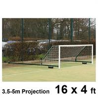 Harrod 3G Aluminium Fence Folding Goal Posts (3.5 - 5.0m Projection) (PAIR) (16 x 4ft)