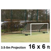 Harrod 3G Steel Fence Folding Goal Posts (3.5 - 5.0m Projection) (16 x 6ft) (Pair)