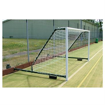 Harrod 4G Aluminium Fence Folding Goal Posts (PAIR) (12 x 6ft) with (3.5 - 5m Projection)