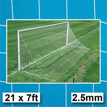 Harrod 2.5mm Straightback Goal Nets (PAIR) (21 x 7ft) GOALS WITHOUT NET SUPPORTS