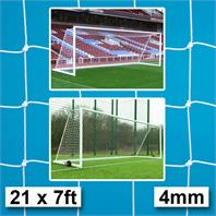 Harrod 4mm Integral Weighted & Demountable Goal Nets (PAIR) (21 x 7ft)