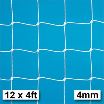 Harrod 4mm Extra Heavy Duty Integral Weighted Portagoal Nets (PAIR) (12 x 4ft) (3.66m x 1.22m)