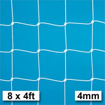 Harrod 4mm Extra Heavy Duty Integral Weighted Portagoal Nets (PAIR) (8 x 4ft) (2.44m x 1.22m)