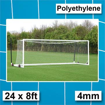 Harrod 4mm Polyethylene Euro Portagoal Nets 1.6m Runback (PAIR) (24 x 8ft)