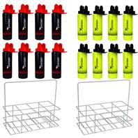 Precision Hygiene Water Bottle Carrier Set (8 x  Bottles & Carrier)