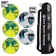 Precision Matchday Football Tube Bundle - Fluo (3 Precision Fusion, 2 Precision Rotarios)