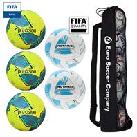 Precision Matchday Football Tube Bundle - Fluo (3 Precision Fusion, 2 Precision Rotarios)