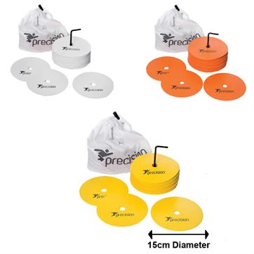 Precision Flat Rubber Marker Discs - (Medium 15cm) (Set of 20)