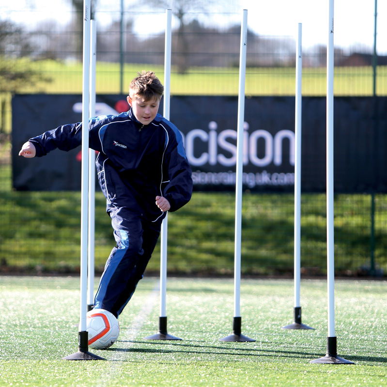 Precision Agility Boundary Pole Set (White Poles)