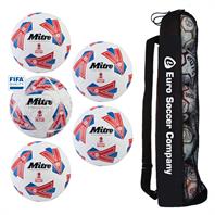 Tube of 5 Mitre Delta FA Cup Replica Bundle 23-24 Ball (4 Replica Training Balls, 1 FIFA Quality Match Ball) *SIZE 5 ONLY*