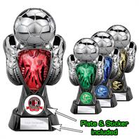 Tournament Heavyweight Shirt Football Trophy (Gunmetal silver/blk)