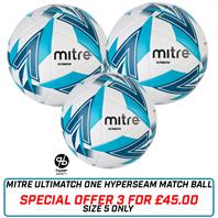 Mitre Ultimatch One Hyperseam Match Ball *3FOR45 DEAL (SIZE 5 ONLY)
