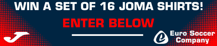 WIN A SET OF JOMA FOOTBALL SHIRTS